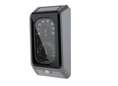 ST-44 Solar wall light with temperature and humidity