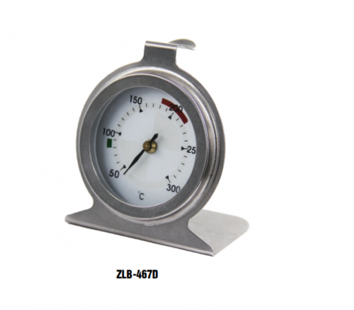 ZLB-467D 50~300℃ Bimetal Oven Thermometer Stainless Steel Bimetal BBQ Thermometer