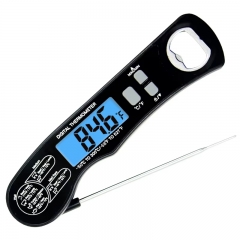 CH-112 Fast Reading Meat Thermometer With Backlight Alarm Function Kitchen Digital Foldable Waterproof Food Thermometer