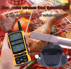 CH-213 Wireless Meat Thermometer for BBQ Oven Food Temperature With Timer Backlight Dual Probe Thermometer
