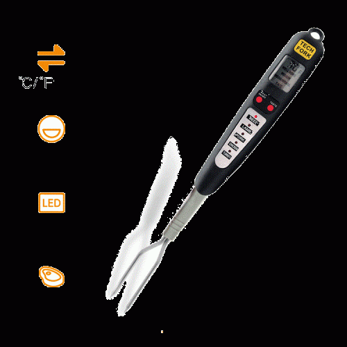 CH-204 Probe Instant Read Kitchen Digital Meat Thermometer Fork Type Food Thermometer for Christmas Barbecue Party
