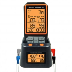 CH-218 Wireless Meat Thermometer Smart Multifunction Food Thermometer Automatic Remote Reading Digital Oven Meat Thermometer
