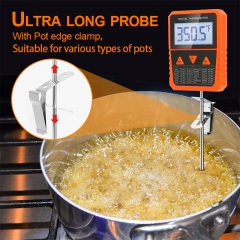 CH-113 Portable Digital Food Kitchen Thermometer Water and Oil Thermometer for Kitchen Long Probe Candy Thermometer