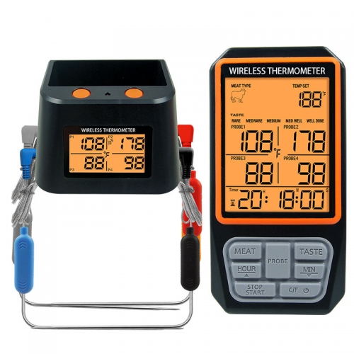 CH-218 Wireless Meat Thermometer Smart Multifunction Food Thermometer Automatic Remote Reading Digital Oven Meat Thermometer