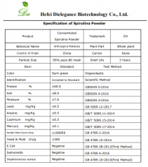 Poudre d'extrait de spiruline en vrac en gros