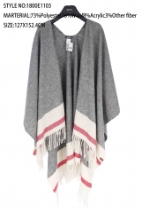 winter wool blend poncho