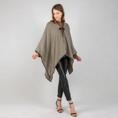 jacquard poncho