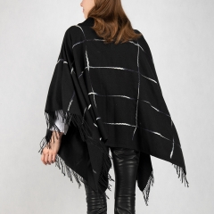 woven fancy poncho