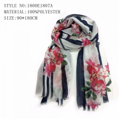 woven printed scarf