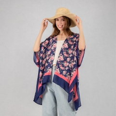 basic print poncho