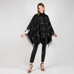 woven fancy poncho