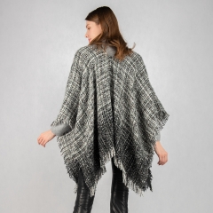 winter woven poncho