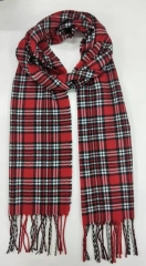 woven plaid scarf