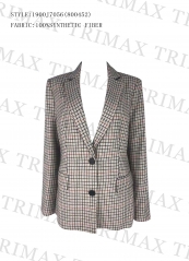 BLAZER WITH YARN DYED CHECK