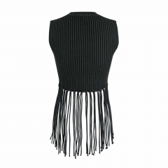 KNIT TOP WITH FRINGES