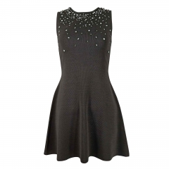 BEADED KNIT DRESS