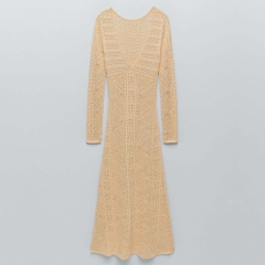 POINTELLE KNIT DRESS