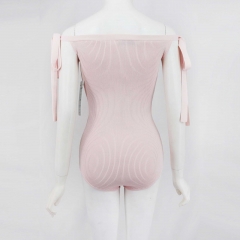 KNIT BODYSUIT WITH STRAPS