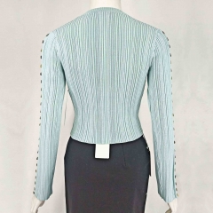 RIBBED TOP WITH BUTTONS