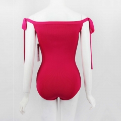 KNIT BODYSUIT WITH STRAPS