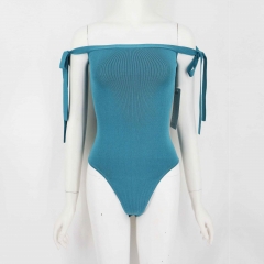 KNIT BODYSUIT WITH STRAPS