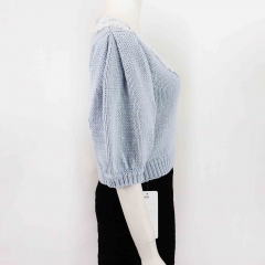 SWEATER WITH CONTRAST COLLAR