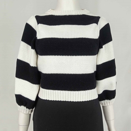 STRIPED KNIT SWEATER