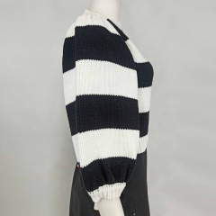 STRIPED KNIT SWEATER