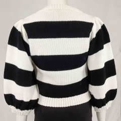 STRIPED KNIT SWEATER