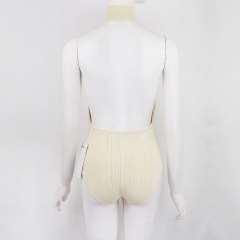 CUT-OUT KNIT BODYSUIT