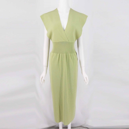 KNIT DRESS WITH SURPLICE