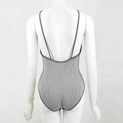 CUT-OUT KNIT BODYSUIT