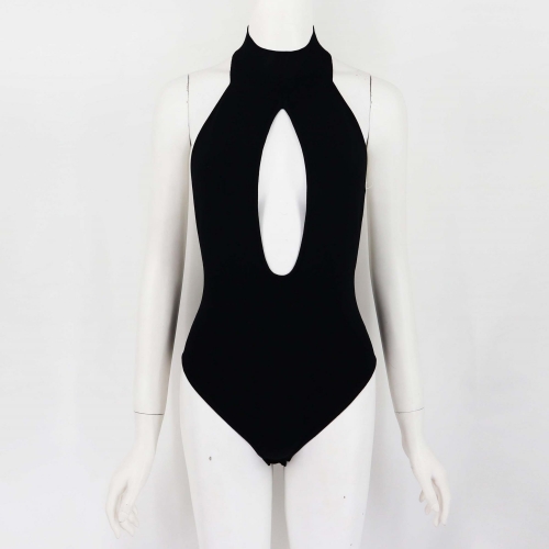 CUT-OUT KNIT BODYSUIT