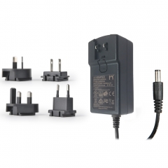 24V2.5A Interchangeable Plug AC DC Adapter