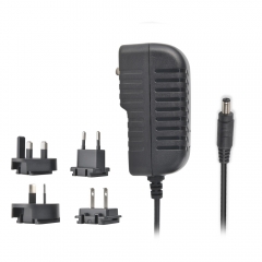 Interchangeable Plug Power Adapter 12V 1A