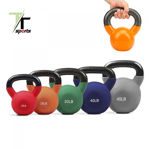 Vinyl/ Neoprene coated Cast Iron Kettlebell