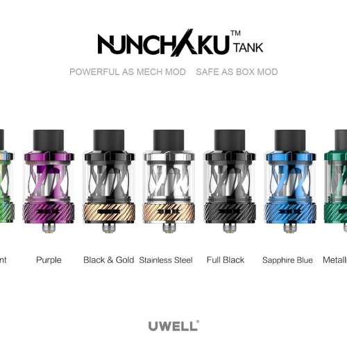 NUNCHAKU atomizer device top filling ecig one hand opening tank the smoothest and lager flavor