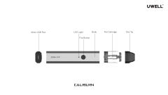 Uwell CALIBURN POD CARTRIDGE Caliburn cartridge 1.4ohm Suitable for the CALIBURN Portable System Kit KOKO Pod System