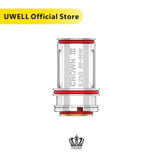 Authentic Uwell Crown 3 Coil 0.25ohm 4pcspack designed