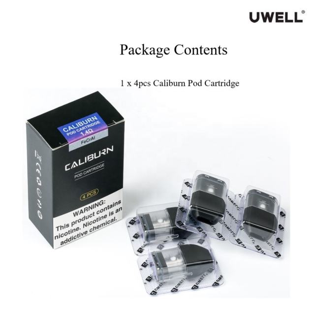 CALIBURN POD CARTRIDGE for Uwell Caliburn vape cartridge vaping devices cigarette shenzhen wholesale good price