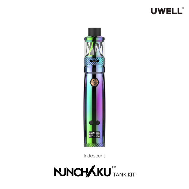 Latest pen vaporizer electronic cigarette Uwell Nunchaku 5ml Tank 80w Kit Elego best price wholesale