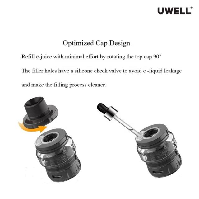 Uwell Nunchaku 2 Tank 5ml capacity self-cleaning atomizer technology Plug-pull coil ON SALE