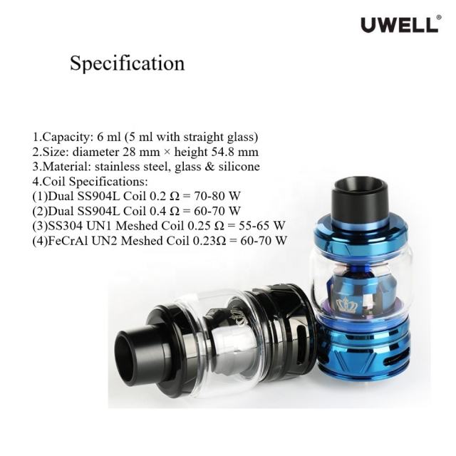 UWELL CROWN 4 Tank CROWN IV Tank vape tank atomizer vape cigarette shenzhen