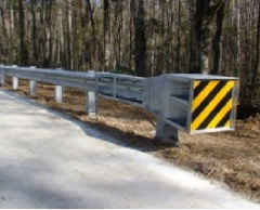 Thrie-Beam Highway Guardrail System