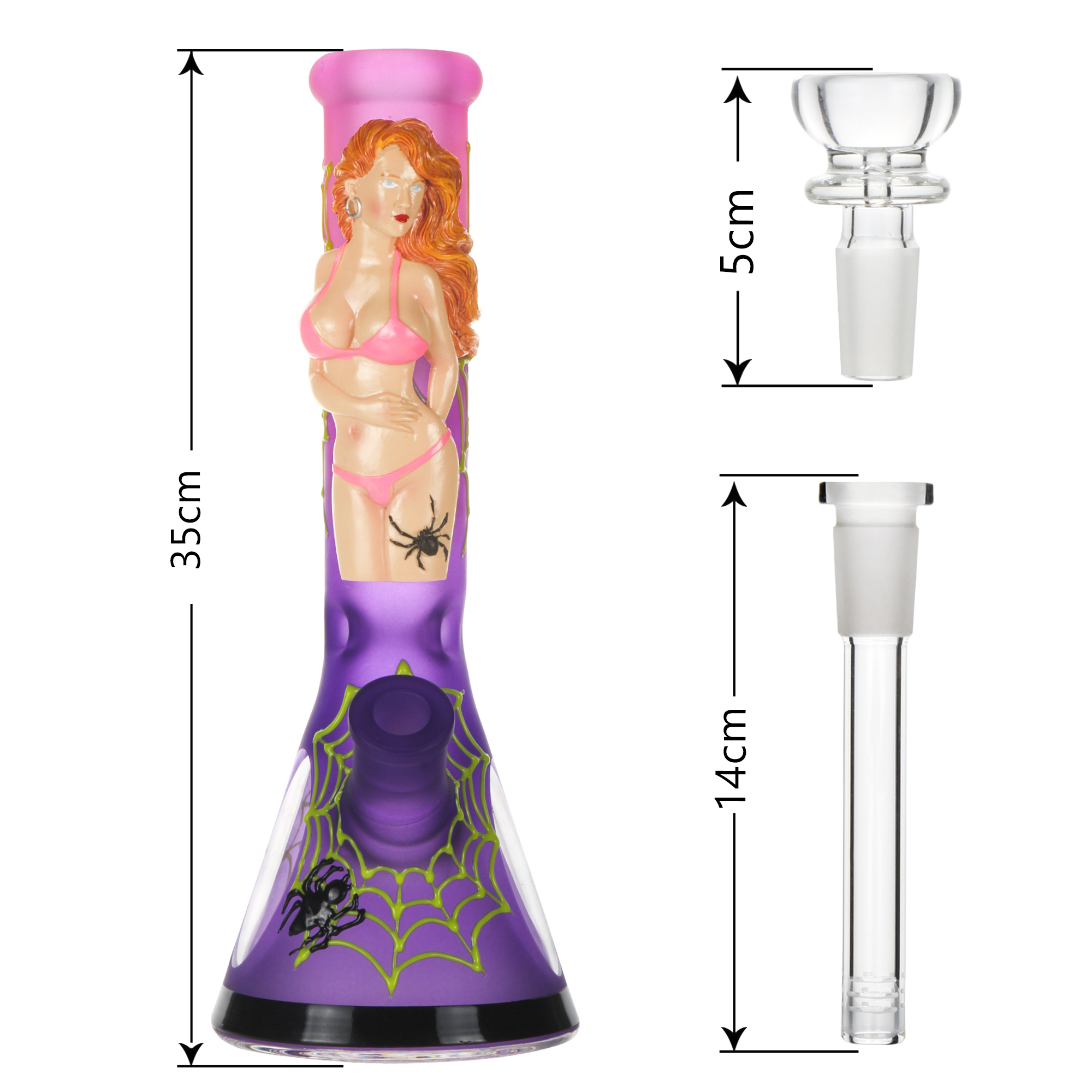 Wholesale Fashion 14-Inches 7mm Beaker Bong