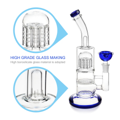 blue bowl high borosilicate glass bong