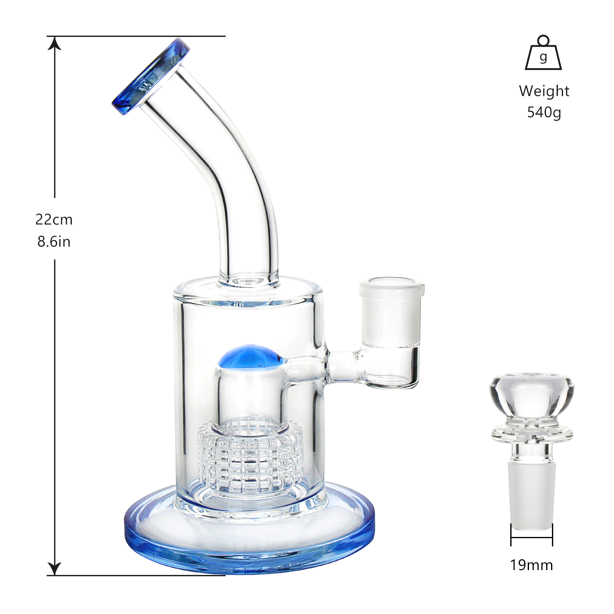 filter inside glass bong for smoke shop