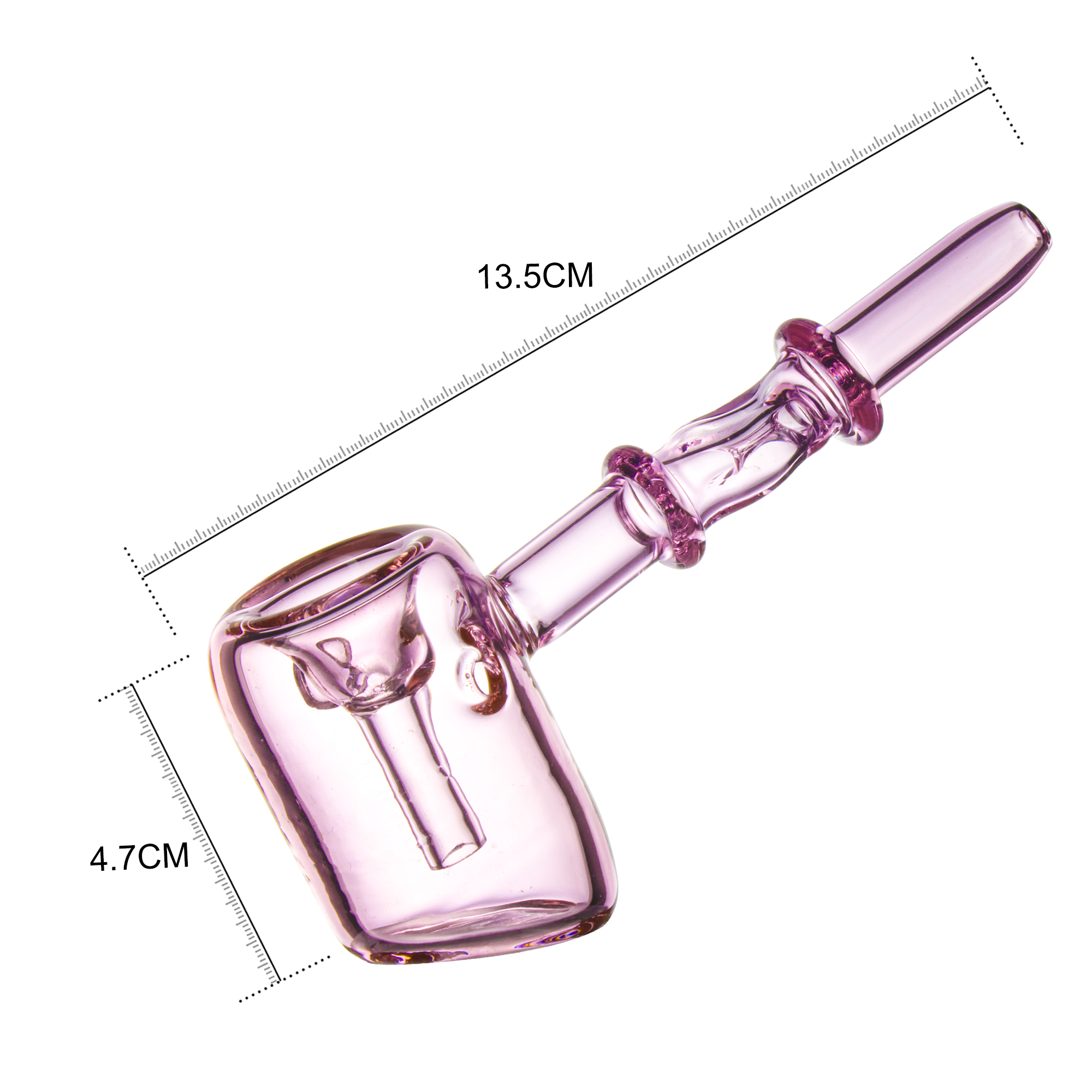 flower inside pink little thing glass pipe