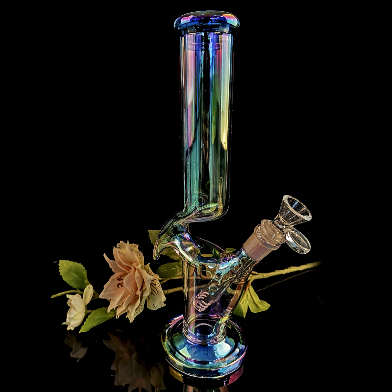 high borosilicate electroplate surface glass bong