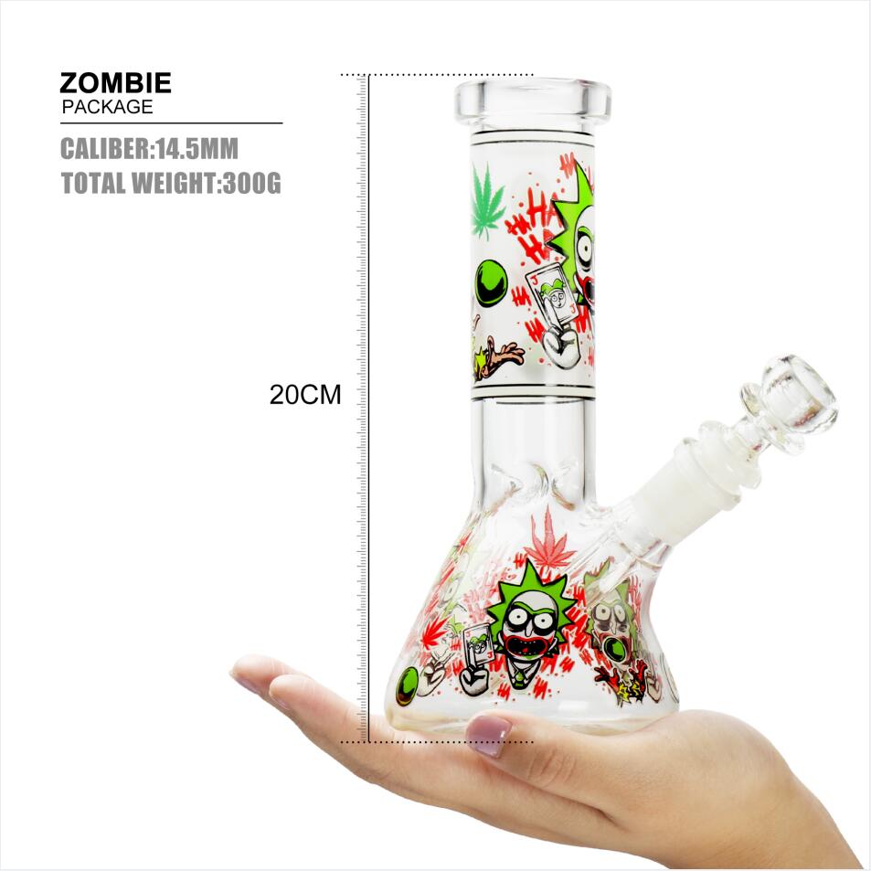 20cm small beaker smoking water bong